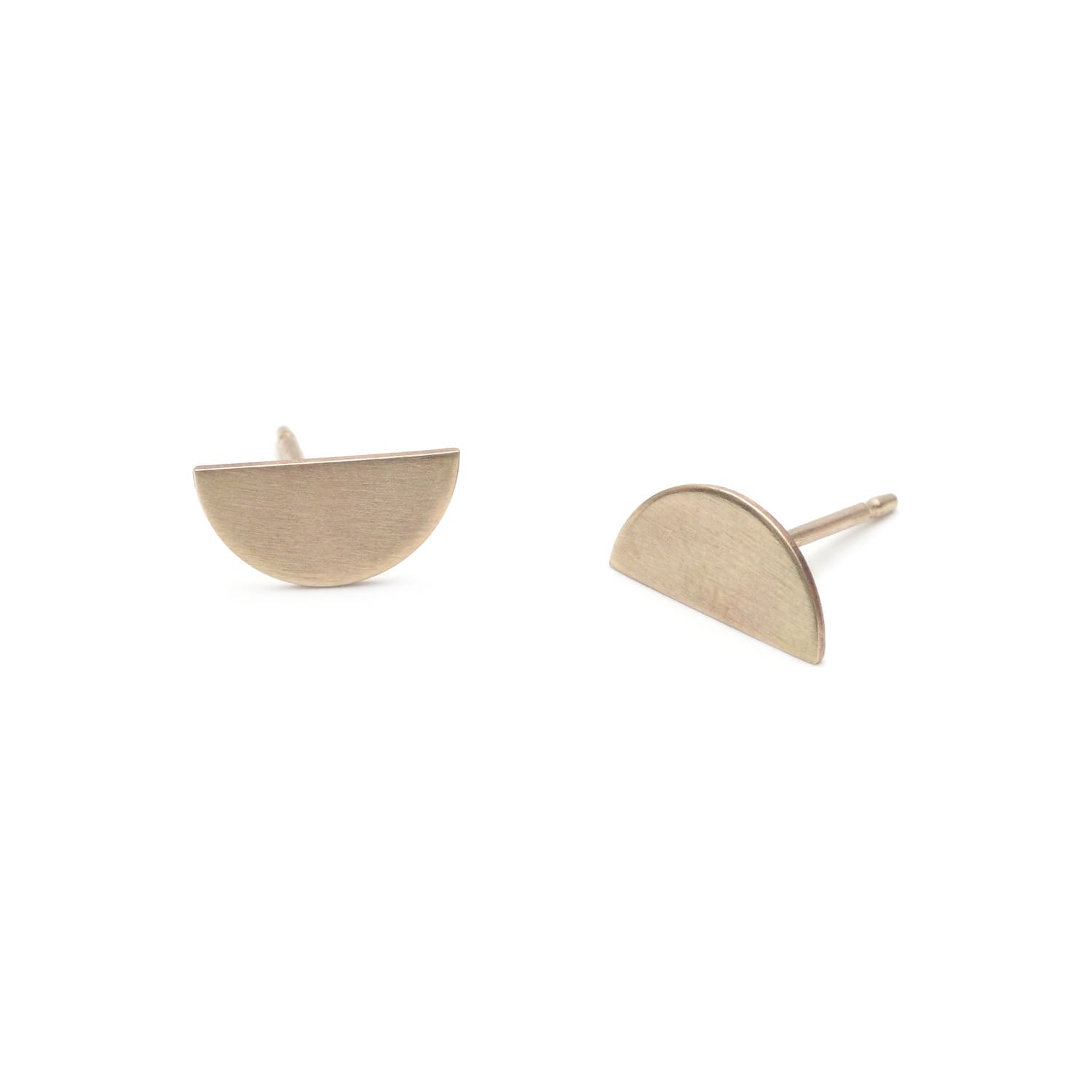 Half Moon Horizon Stud Earrings in 14k Gold Fill - Favor Jewelry