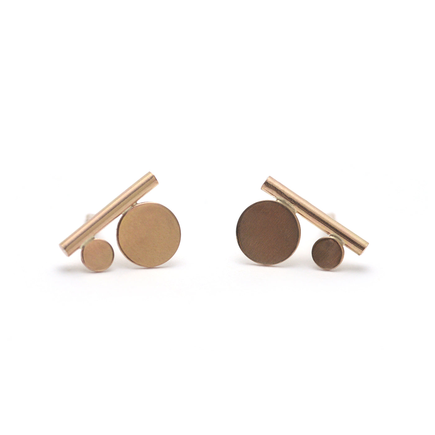 Tiny Modern Nomad Post Earrings - Favor Jewelry