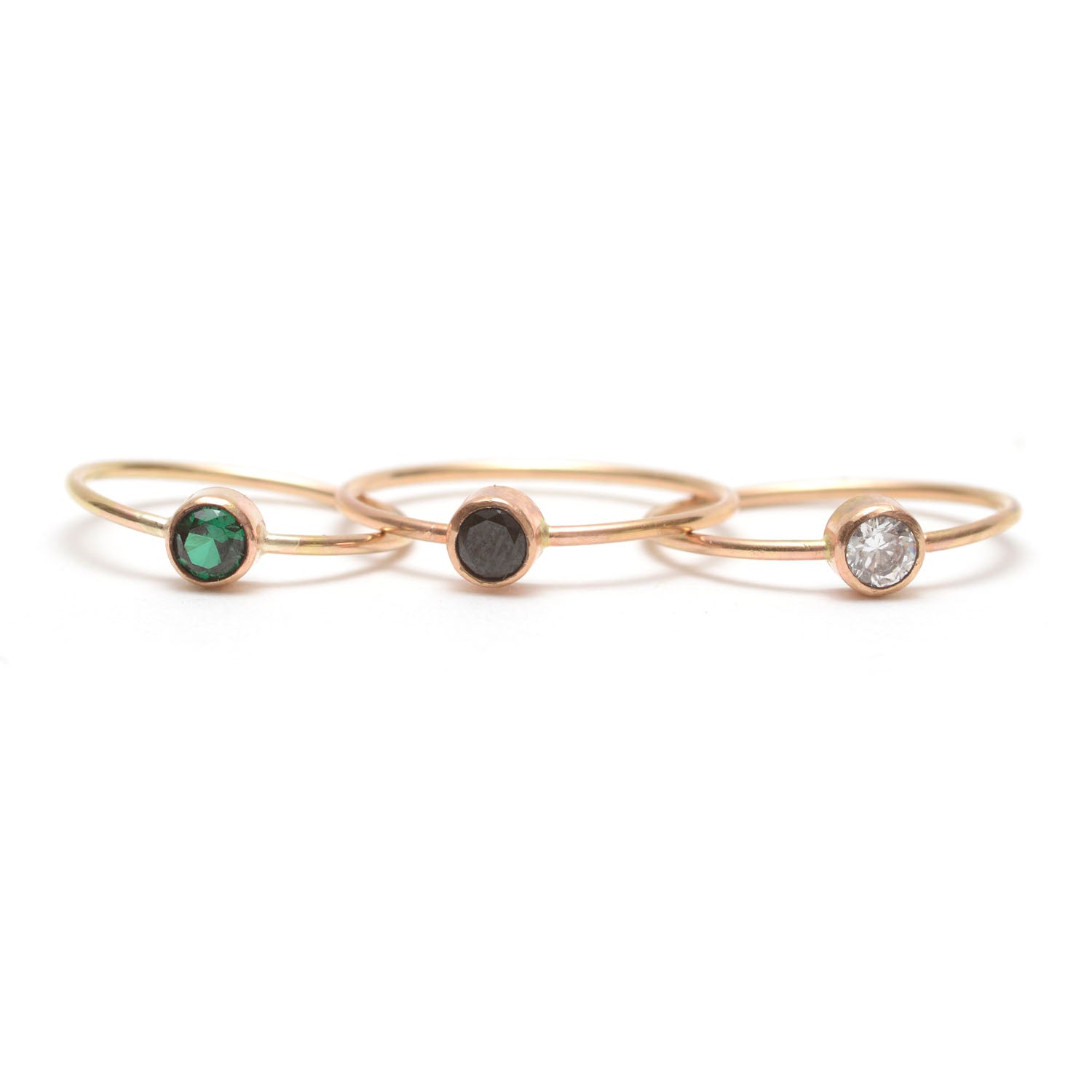 Gemstone Stacking Rings - Favor Jewelry