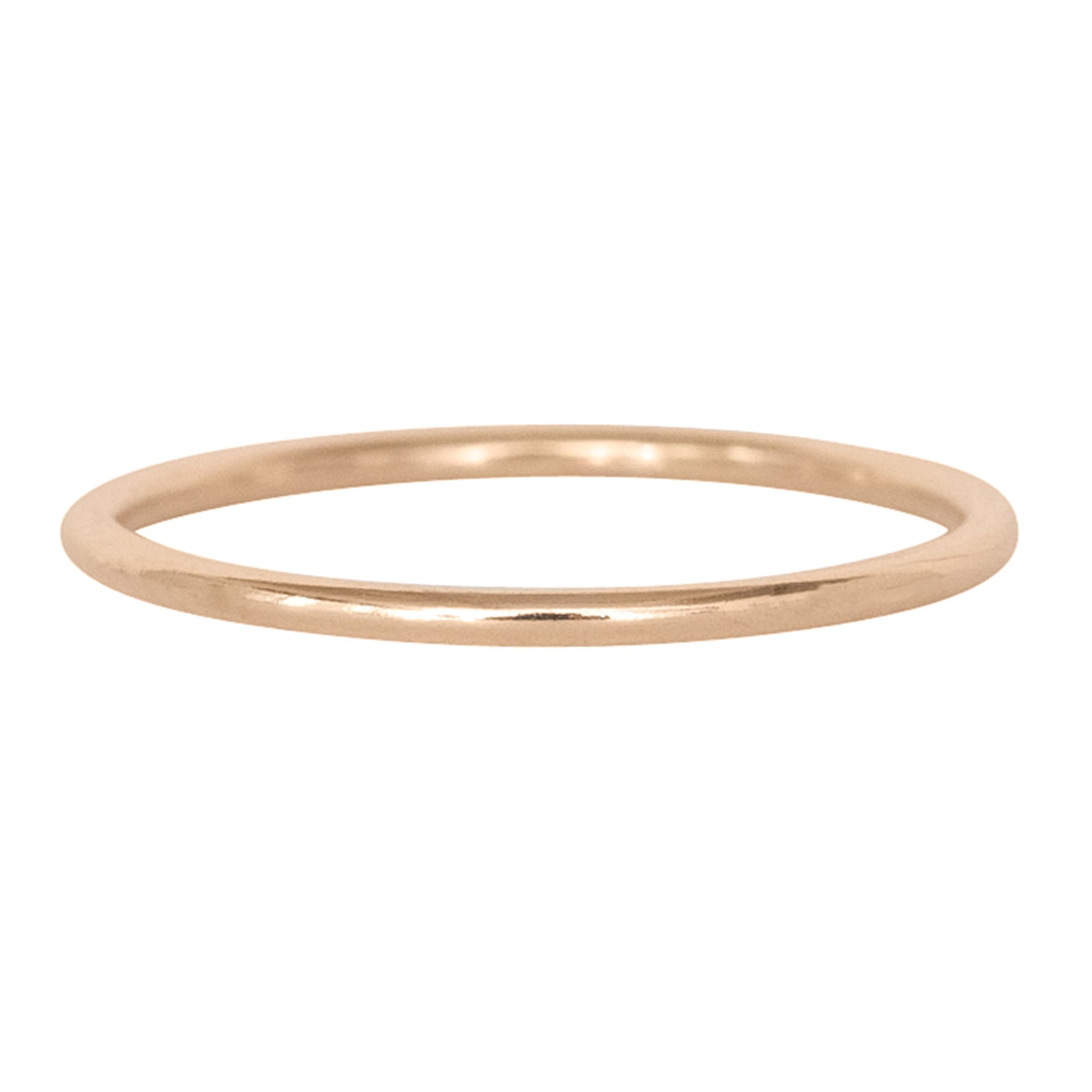 Heavy Halo Smooth Stacking Ring - Favor Jewelry