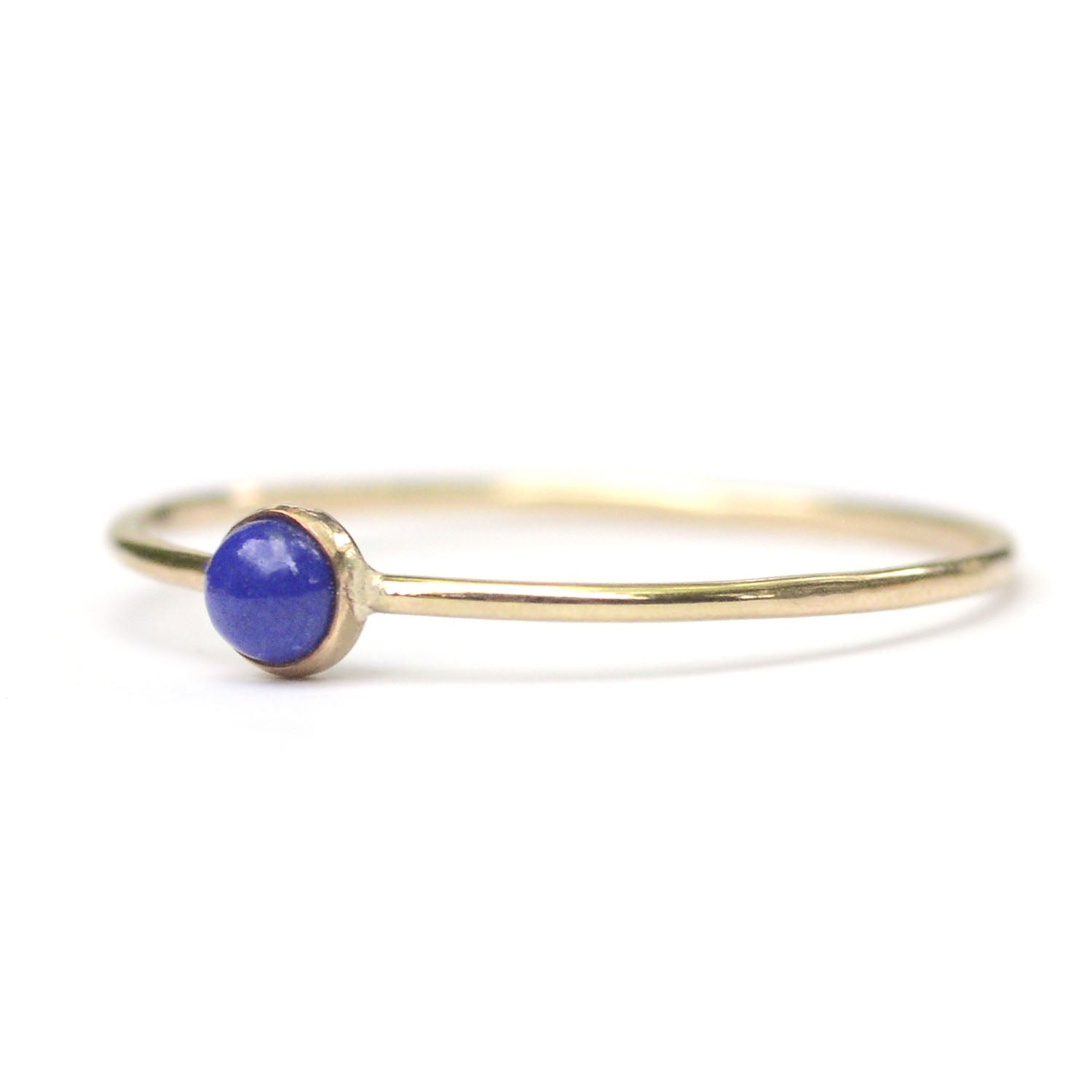 Lapis Micro Dot Stacking Ring - Favor Jewelry