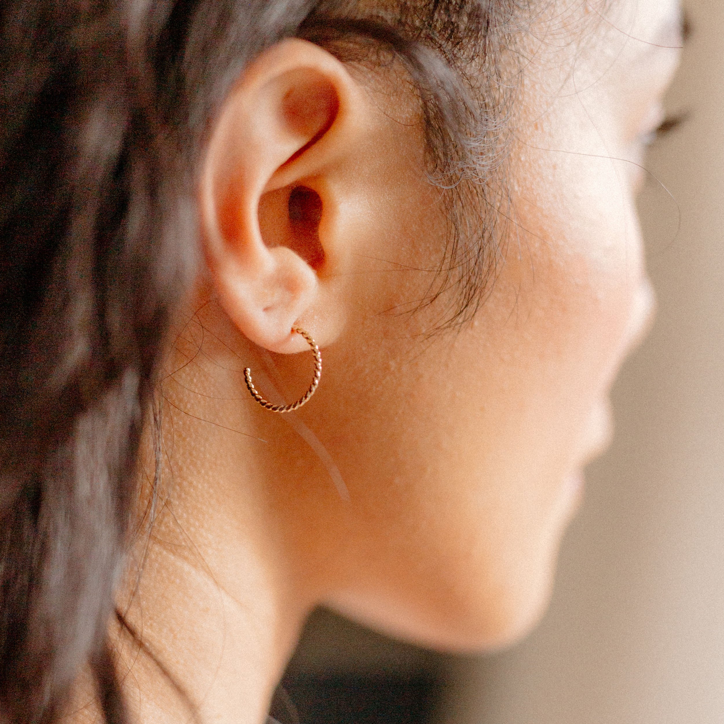 Lightweight Twist Hoops for Sensitive Ears - Favor Jewelry